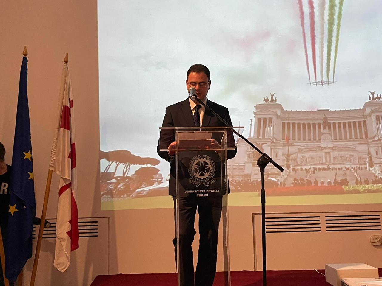 The Georgian Deputy Foreign Minister has congratulated the Italian people on their national holiday